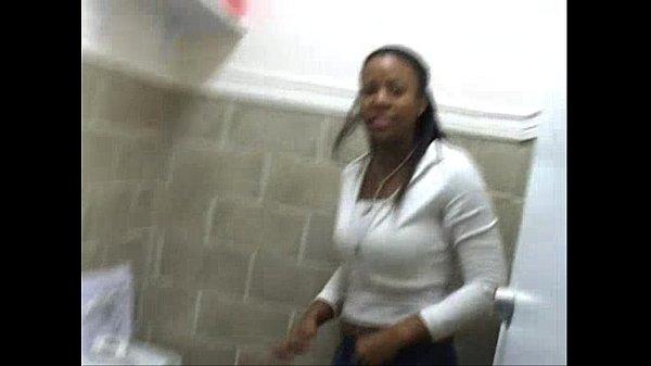 Black girl wetting bathroom