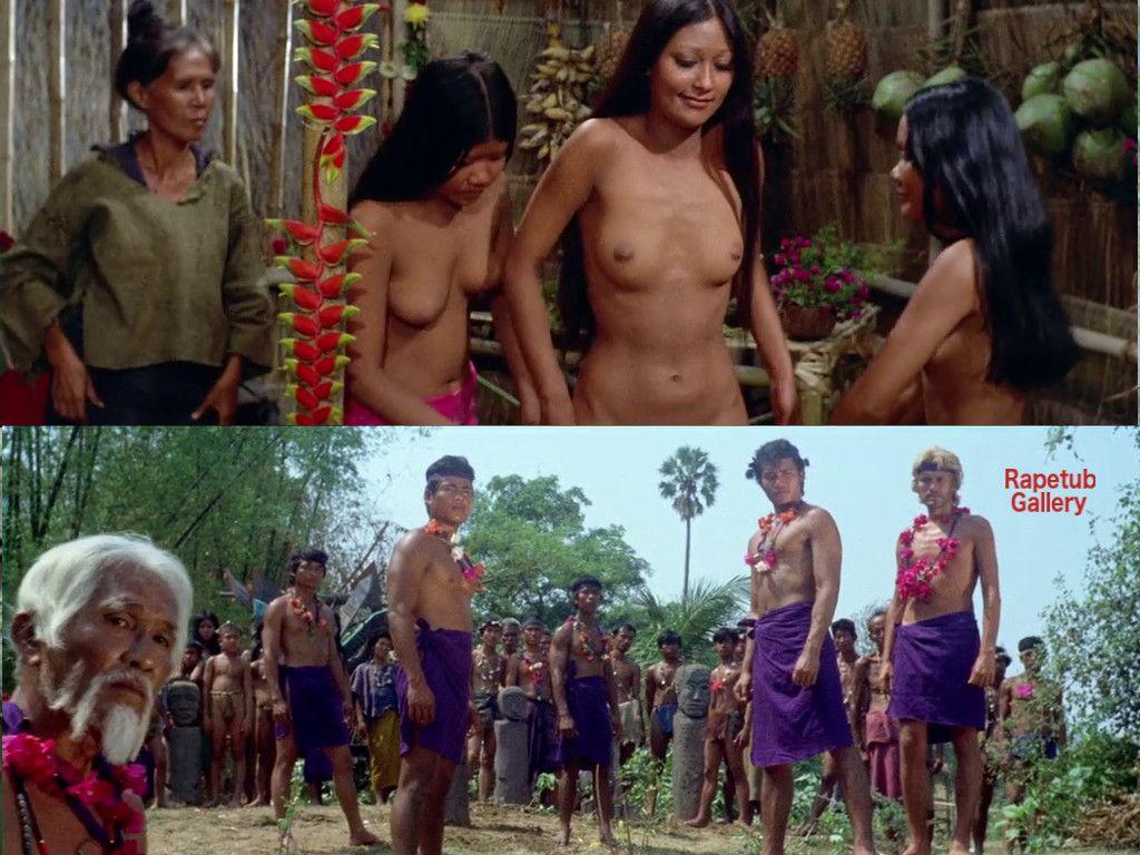 Tribe with a naked prisoner