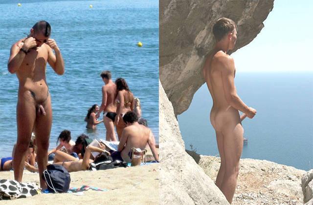 Hidden beach nude men