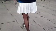 Femdom plaid mini skirt