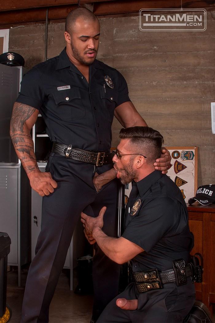 Gay cop having sex