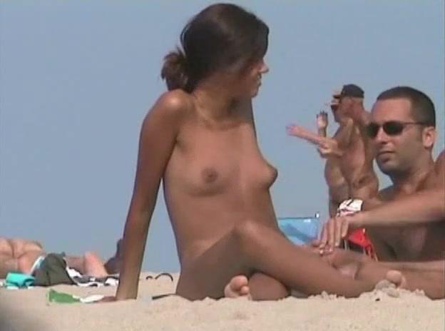 Hot man on nude beach