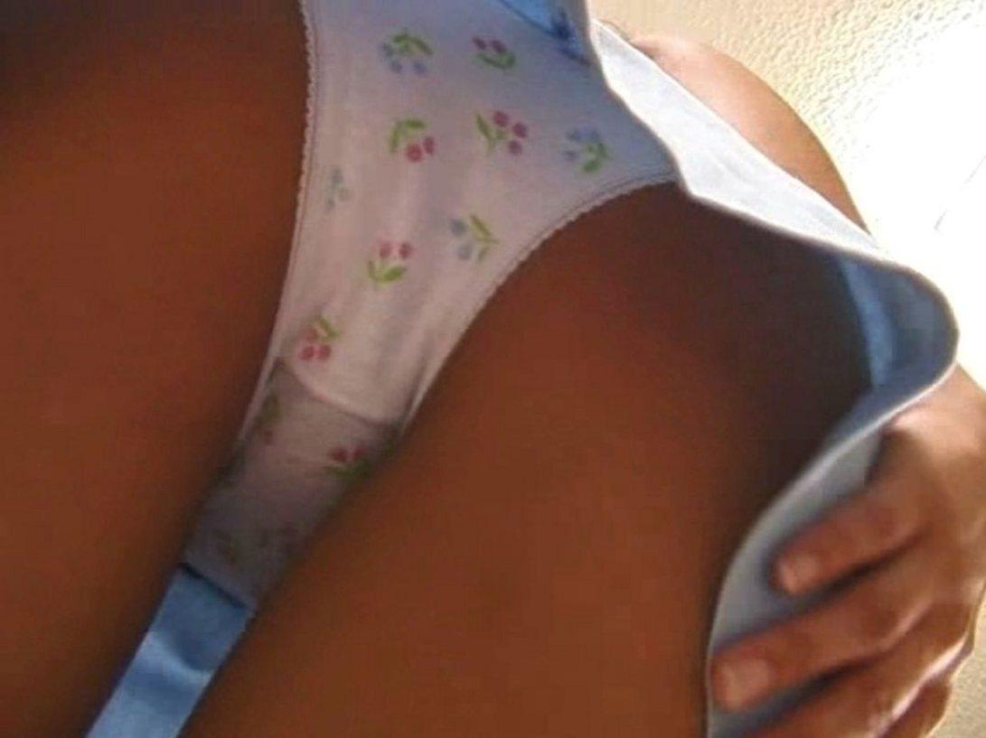 Mommy catches son jerking with her pantys.