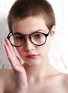 best of Glasses Super cute naked with girls