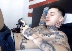 best of Slowly penis tattooed suck slave