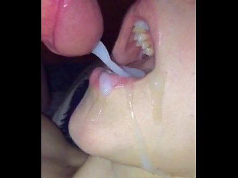 Cum gushing mouth