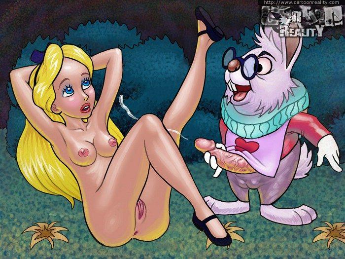 Alice wonderland cartoon
