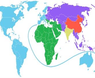 Asian nations map