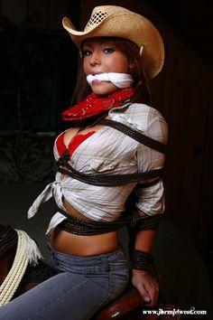 Cowgirl in bondage