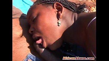 Yang african girl lick penis outdoor