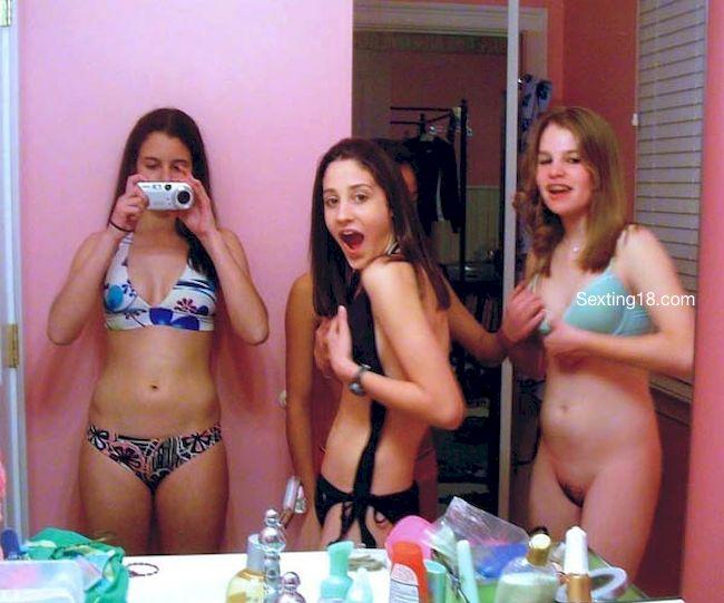 Teen fucking mirror shot