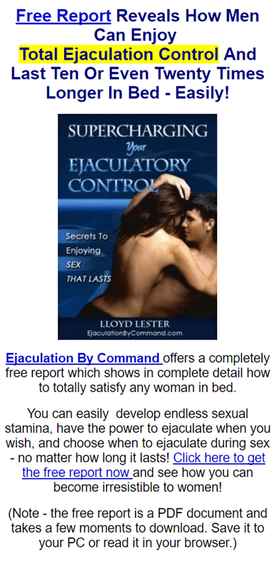 Orgasm without ejaculation mastery